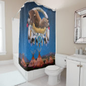 バッファロードリームキャッチャー シャワーカーテン (インサイチュ)