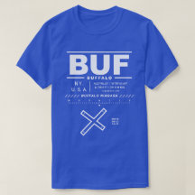 バッファローナイアガラ国際的空港BUF Tシャツ