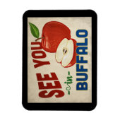 バッファローニューヨークアップル – ヴィンテージ旅行 マグネット (縦)