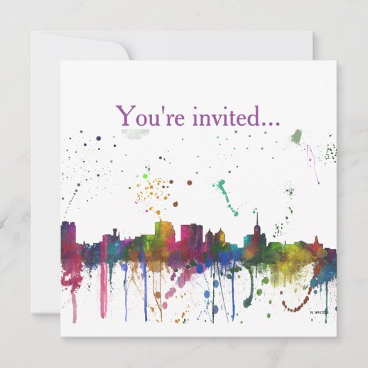 バッファローニューヨークスカイライン-招待状 招待状 (正面)