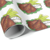 バッファローニューヨークスパイシーBBQチキンウィンググルメ ラッピングペーパー (ロールコーナー)