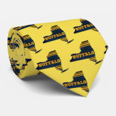 バッファローニューヨークスポーツカラーズマップタイ ネクタイ (ロール)