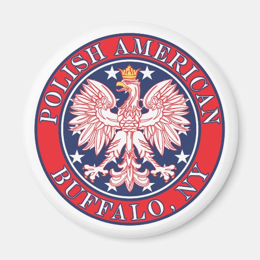 バッファローニューヨークポーランド マグネット (正面)