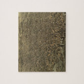 バッファローニューヨーク(1880年)のヴィンテージの絵解き地図 ジグソーパズル (縦)