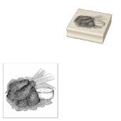 バッファローニューヨークNYホットチキンウイングセロリ ラバースタンプ (押印)