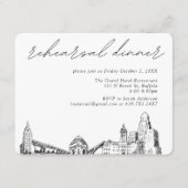 バッファローニューヨー結婚クのリハエレガントーサルディナー エンクロージャーカード (正面)