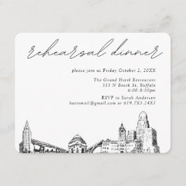 バッファローニューヨー結婚クのリハエレガントーサルディナー エンクロージャーカード