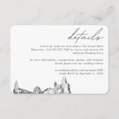 バッファローニュー結婚ヨークのホテルルームブロック詳細 エンクロージャーカード (正面)