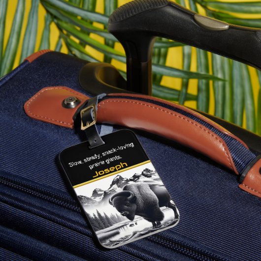 バッファローバイセレネマウンテンウォーターズ ラゲッジタグ (正面インサイチュ1)