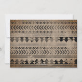 バッファローバイソンの麻のクリスマスツリー写真 シーズンカード (裏面)