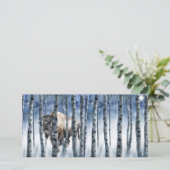 バッファローバイソンウィンターウッズクリスマスカード シーズンカード (スタンド正面)