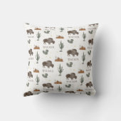 バッファローバイソンカボスデザートムーン クッション (裏面)