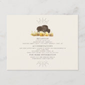 バッファローバイソングラス秋の結婚式詳細 エンクロージャーカード (正面)