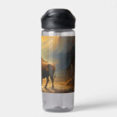 バッファローバイソンサンセットシルエット ウォーターボトル (背面)