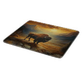 バッファローバイソンサンセットシルエット カッティングボード (角)