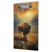 バッファローバイソンサンセットシルエット クリップボード (左)