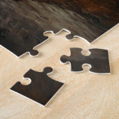 バッファローバイソンサンセットシルエット ジグソーパズル (側面)