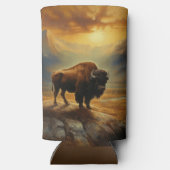 バッファローバイソンサンセットシルエット スリム缶クーラー (裏面)