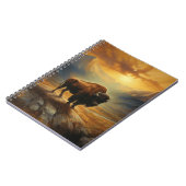 バッファローバイソンサンセットシルエット ノートブック (左側)