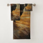 バッファローバイソンサンセットシルエット バスタオルセット (インサイチュ)