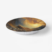 バッファローバイソンサンセットシルエット ペーパーボウル (傾斜あり)