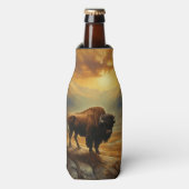 バッファローバイソンサンセットシルエット ボトルクーラー (ボトル正面)