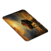 バッファローバイソンサンセットシルエット マグネット (右側)