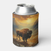 バッファローバイソンサンセットシルエット 缶クーラー (缶正面)