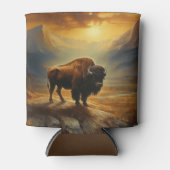 バッファローバイソンサンセットシルエット 缶クーラー (正面)