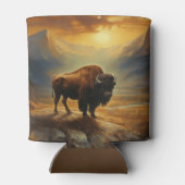 バッファローバイソンサンセットシルエット 缶クーラー (裏面)