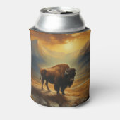 バッファローバイソンサンセットシルエット 缶クーラー (缶裏面)