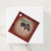 バッファローバイソンサンタメリークリスマスツリースノーファゴ フェイバータグ (インサイチュ)