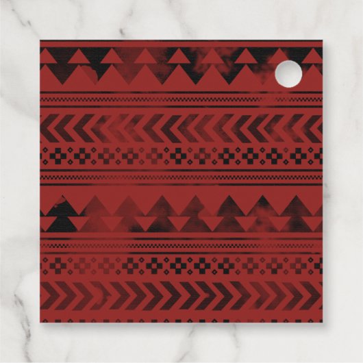 バッファローバイソンサンタメリークリスマスツリースノーファゴ フェイバータグ (裏面)