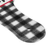 バッファローパーソナライズされたプレイドギンガムクリスマスツリー カッティングボード (角)