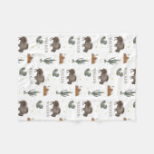 バッファロービソンカクタスデザートスターズ フリースブランケット (正面(横))