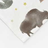 バッファロービソンカクタスデザートスターズ フリースブランケット (角)