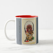 バッファロービルおよびシッティングブルのコンボのマグ ツートーンマグカップ (左)