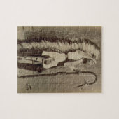 「バッファロービルからのネイティブアメリカンのポートレート ジグソーパズル (横)