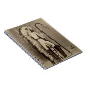 「バッファロービルからのネイティブアメリカンのポートレート ノートブック (右側)