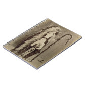 「バッファロービルからのネイティブアメリカンのポートレート ノートブック (左側)