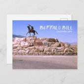 バッファロービルコロラド1970レトロトラベルイメージ ポストカード (正面/裏面)