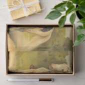 バッファロービルコーディon馬のパターンのデコページ 薄葉紙 (ギフト)