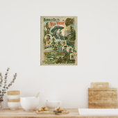 バッファロービルズワイルドウエストショーヴィンテージ ポスター (キッチン)