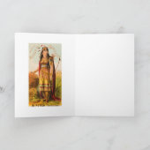 バッファロービルハンドソムストインディアンメイド1880s カード (内部)