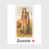 バッファロービルハンドソムストインディアンメイド1880s シール (シート)