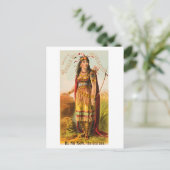 バッファロービルハンドソムストインディアンメイド1880s ポストカード (スタンド正面)