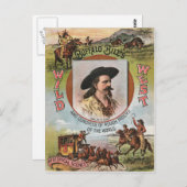 バッファロービルワイルドウエストショー1893ヴィンテージ広告 ポストカード (正面/裏面)