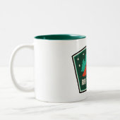 バッファローピークスウィルダネスコロラドキャンピング ツートーンマグカップ (左)