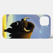 バッファローフィールドiPhone 13 Proスリムフィットケース、光沢 Case-Mate iPhoneケース (裏面 (横))