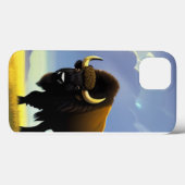 バッファローフィールドiPhone 13 Proスリムフィットケース、光沢 Case-Mate iPhoneケース (裏面 (横))